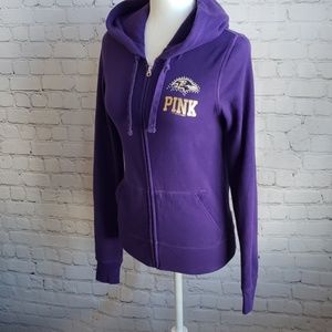 Victoria Secret Rare Ravens zip up hoodie